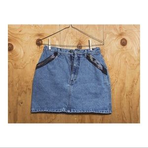 Denim Skirt with Pocket Detailing